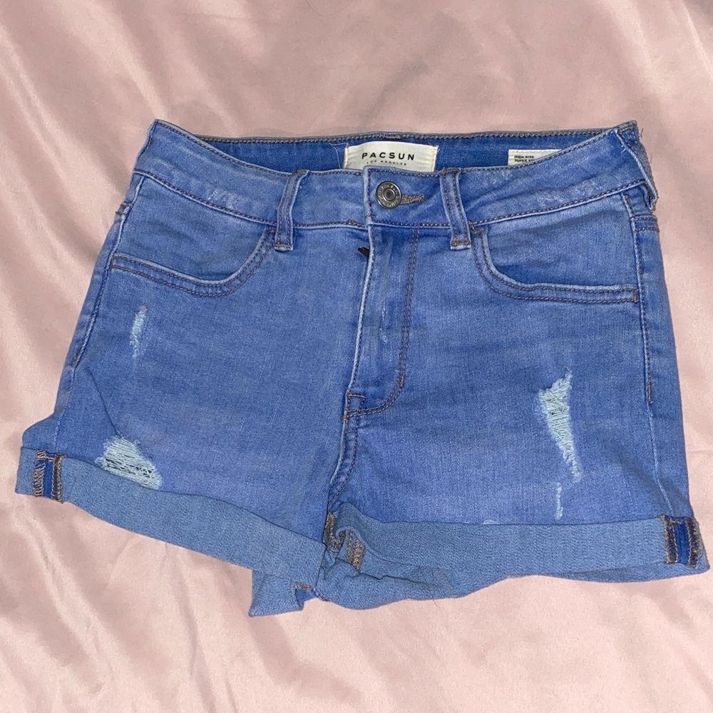 Pacsun High Rise Super Stretch Shortie Shorts Size 25